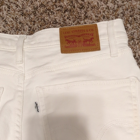 Levi's premium white mile high super skinny jeans high waist - Picture 13 of 14